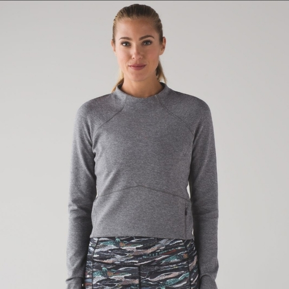 lululemon athletica Tops - Lululemon Hill And Valley Mock Neck EUC